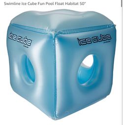 Ice cube pool float
