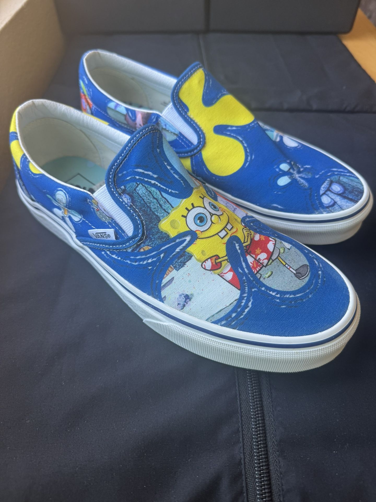 Vans x SpongeBob SquarePants Classic Slip-On AlohaBob Skate Sneakers Men’s 10
