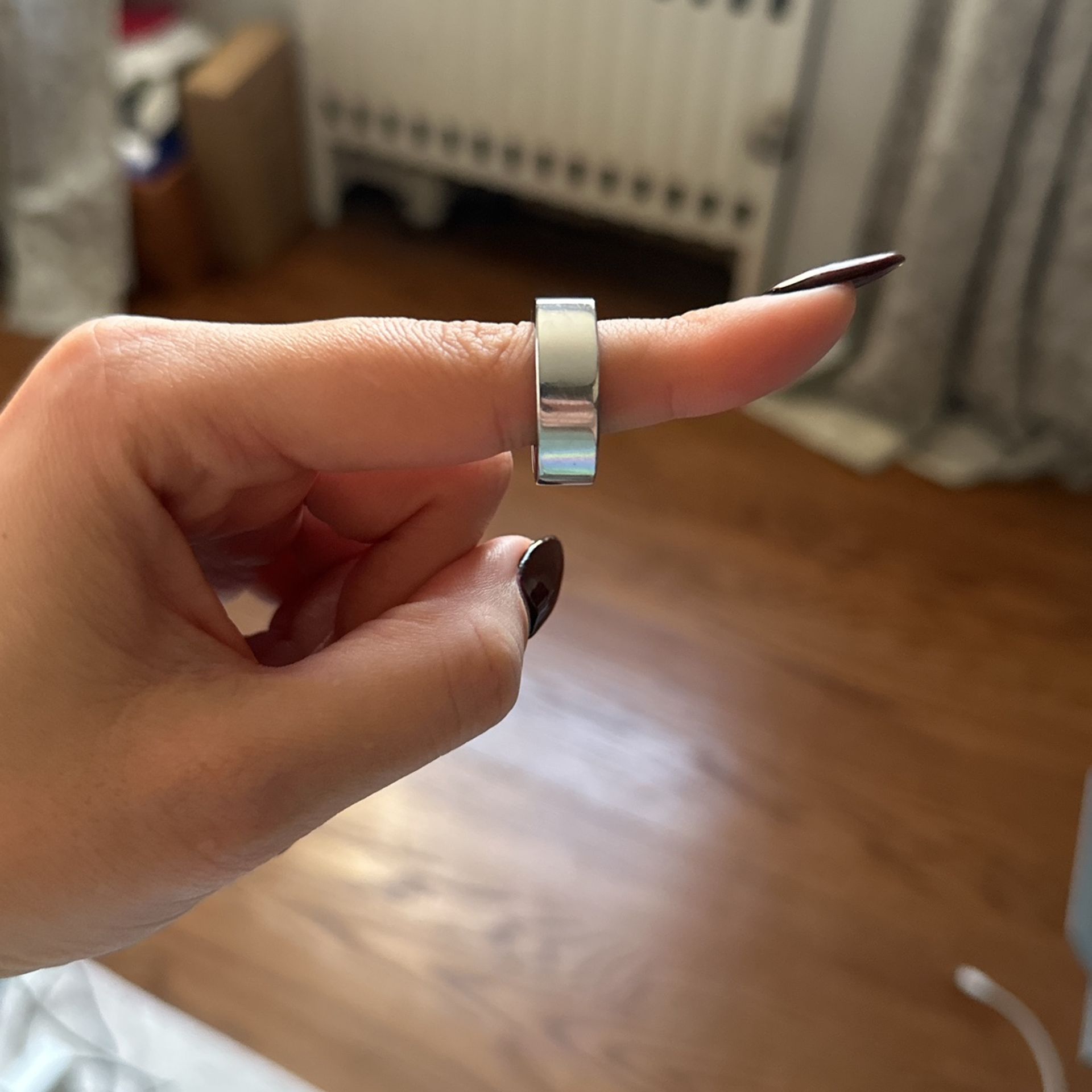 Oura Ring Gen3 Silver US8 Set Shop Oura Ring Gen3: Heritage Silver