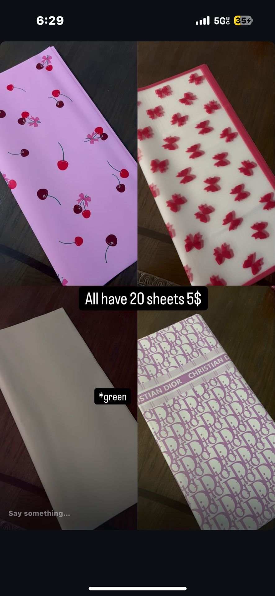 Wrapping Paper For Flowers