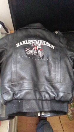 6T leather Harley Davison jacket
