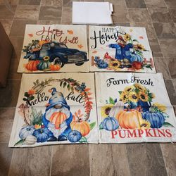 Brand New A Set Of Pillar Cover For Halloween Different Design All Brand New Never Been Used Brought It From Better Home And Garden And They've Been P