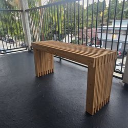 Solid Wood Beanch. Banca De Madera Solida