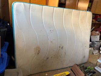 Queen Mattress with Teal Trim