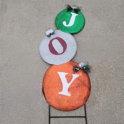 36" Joy Christmas Ornament Yard Stake

