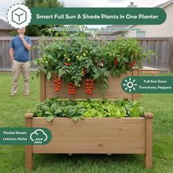 New double tier raised planter