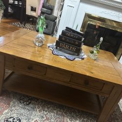 Heavy Wooden Center Table.