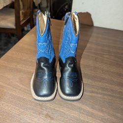 Old West Blue Baby Boots 