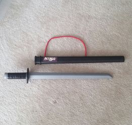 Ninja Plastic Toy Sword W/Sheath/Halloween Prop