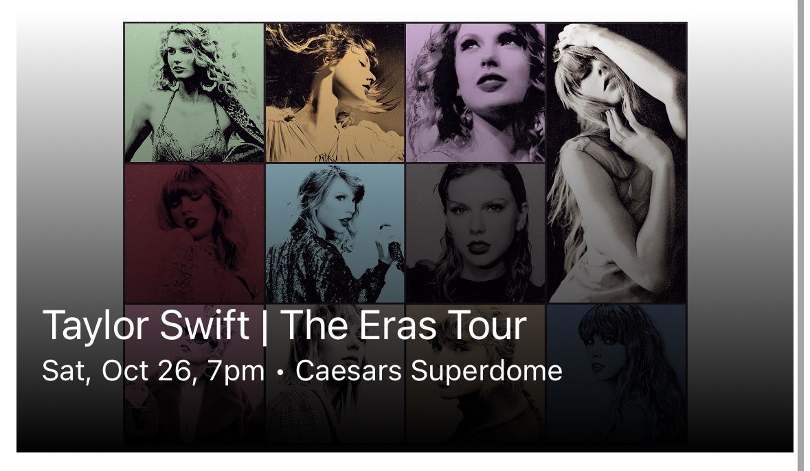 Taylor Swift The Eras Tour 10/26 - 2-4 Seats In Section 642