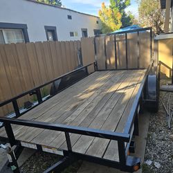 2022 big tex double axle utility trailer