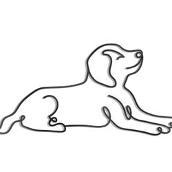 Metal Dog Wall Decor,Minimalist Dog Wall Art