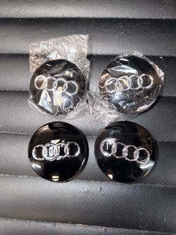 Audi hub caps 60mm black