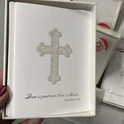Cute Cross Blank Cards: Love Is Patient Love is Kind (1 Corinthians 13:4)