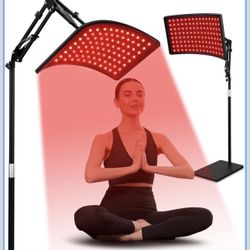 Red Light Therapy Lamp with Stand, 660nm Red & 850nm Infrared Light for Body
