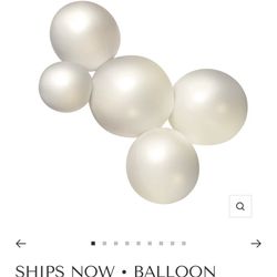 Minnidip Balloon Garland Cluster - Cream Pearl 