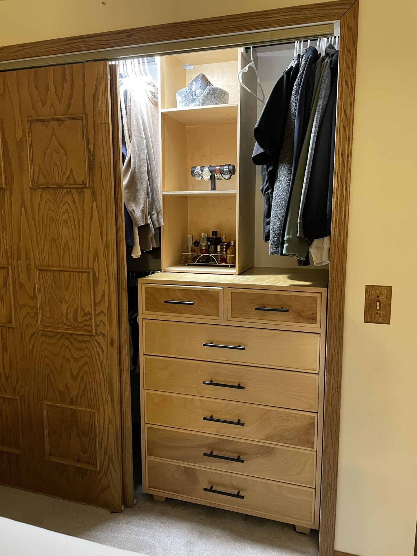 Real Wood Dressed With Shelves 