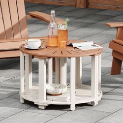 Round Outdoor Coffee Table 
