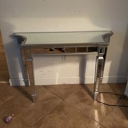 Mirrored Side Table/desk