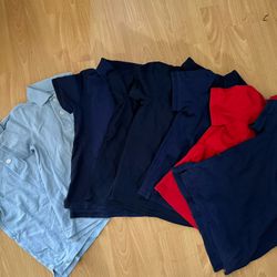 8 Kids -Uniform Shirts Size 4/5 