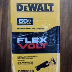DeWalt FLEXVOLT 60V MAX Brushless Cordless Reciprocating Saw. $170