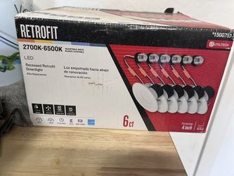 Recessed Retrofit Downlight LED 6ct