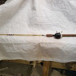 Fiberglass Muskie Rod Aand Zebco Reel
