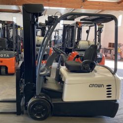 2019 Crown SC 3-Wheel Forklift 