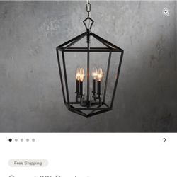 ARHAUS- Garnet 20" Bronze Pendant (new in box)