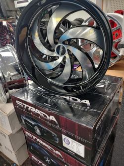 24" strada retro 6 & tires. $0 take home LAYAWAY. Ulohos 2940 N Keystone Mon-Sat 10-6