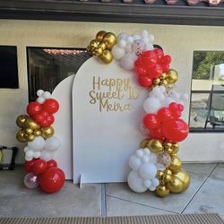 Balloons And Backdrop 