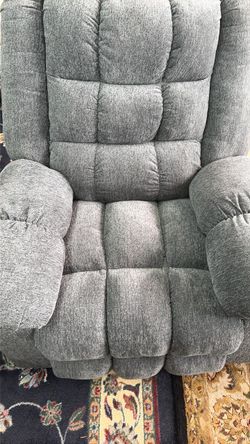 Gray Fabric Recliner Chair