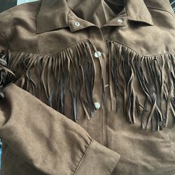 Women’s Western Fringe Jacket  SMALL