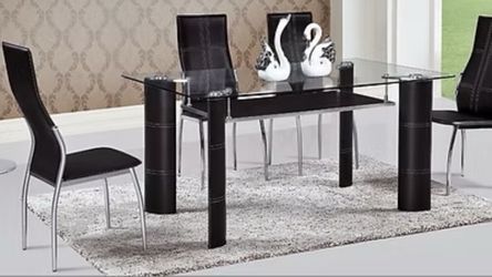 Modern Style Dining Set with 6 chairs included