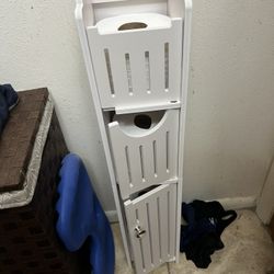 Toilet Paper Cabinet For Bathroom. New. Put Together Right Out Of Box