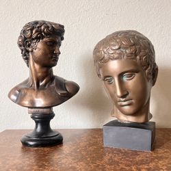 Vintage Bronze Busts 