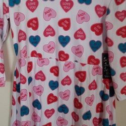 Girls 14/16 Hearts/Valentine Dress New