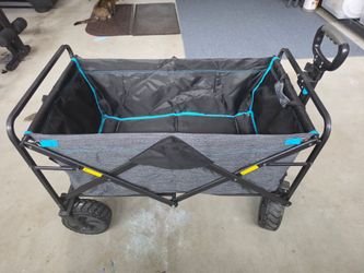 Folding Utility Wagon Cart with All-Terrain Wheels
