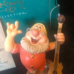 Disney Wdcc Snow White And The 7 Dwarfts Doc Cheerful Figure Statue With Box And Coa
