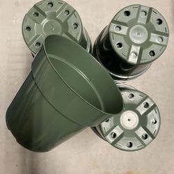 20, 6 inch standard Round Green Nursery Pots, planters, containers