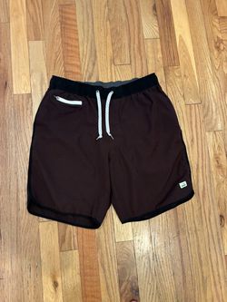 Vuori Men's Banks Maroon Athletic Drawstring Shorts  Men’s Medium