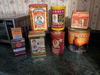Set of Vintage Collectible Tins