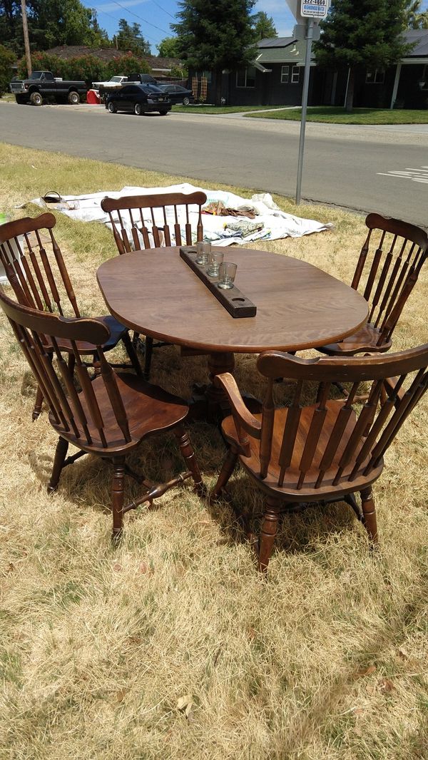 Hardwood Table With Leaf And Five Chairs For In Yuba City Ca Open In The Appcontinue To Mobile Website
