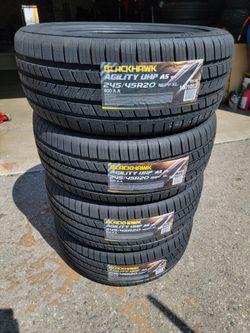 245 45 20 NEW TIRES CHALLENGER CHARGER MAGNUM CHRYSLER 300 MUSTANG CAMARO