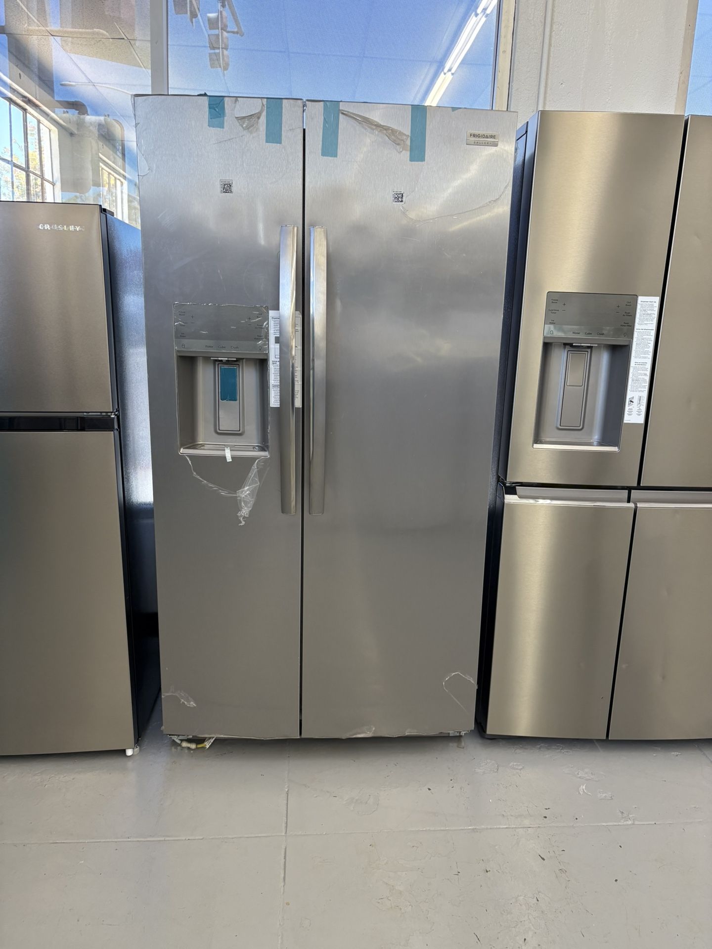 Frigidaire Gallery 36 in. 22.3 cu. ft. Counter Depth Side-by-Side Refrigerator in Smudge-Proof Stainless Steel, ENERGY STAR
