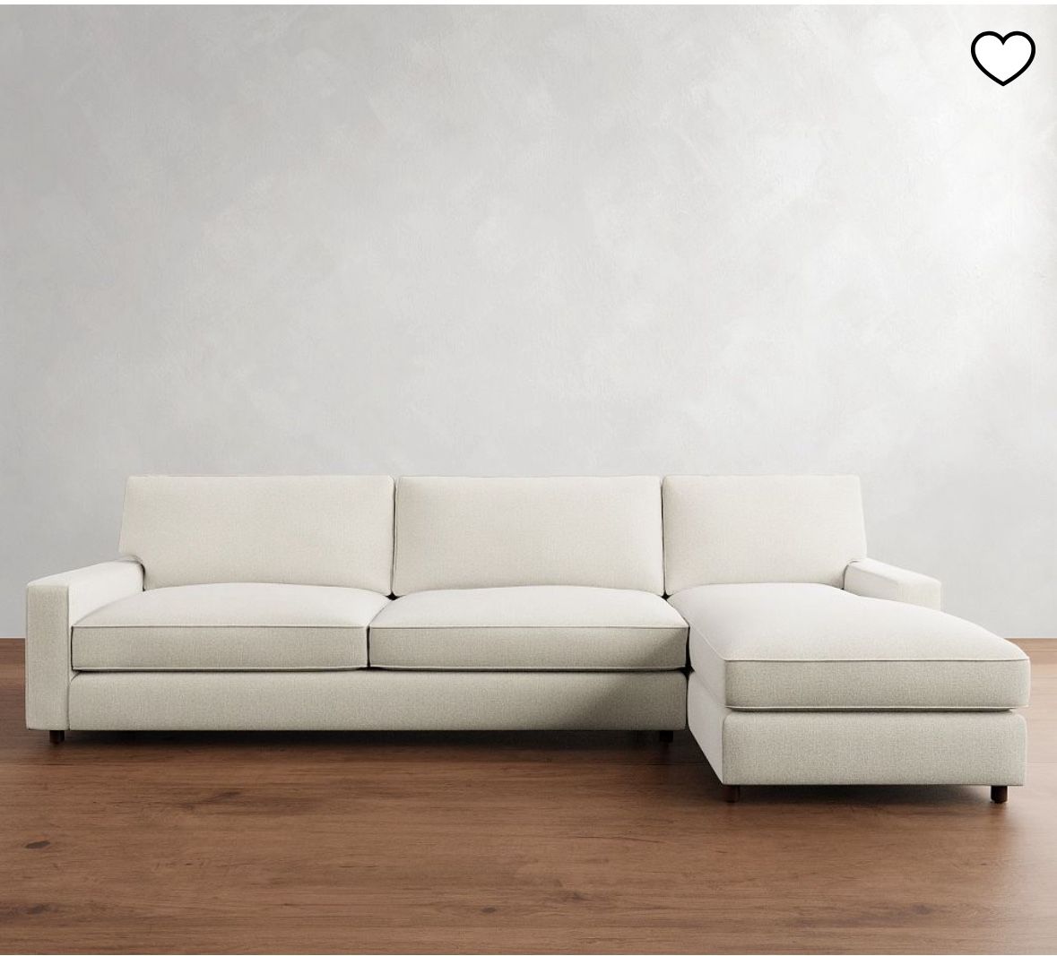 Pottery Barn PB Comfort Square Arm Chaise Sectional