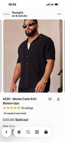 YOUNGLA MONTE CARLO BUTTON UP SHIRT