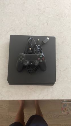 PS4 and a controller