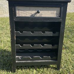 12 Bottle Wine Rack With Storage 