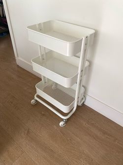 IKEA RÅSKOG 3-Tier Rolling Storage Cart